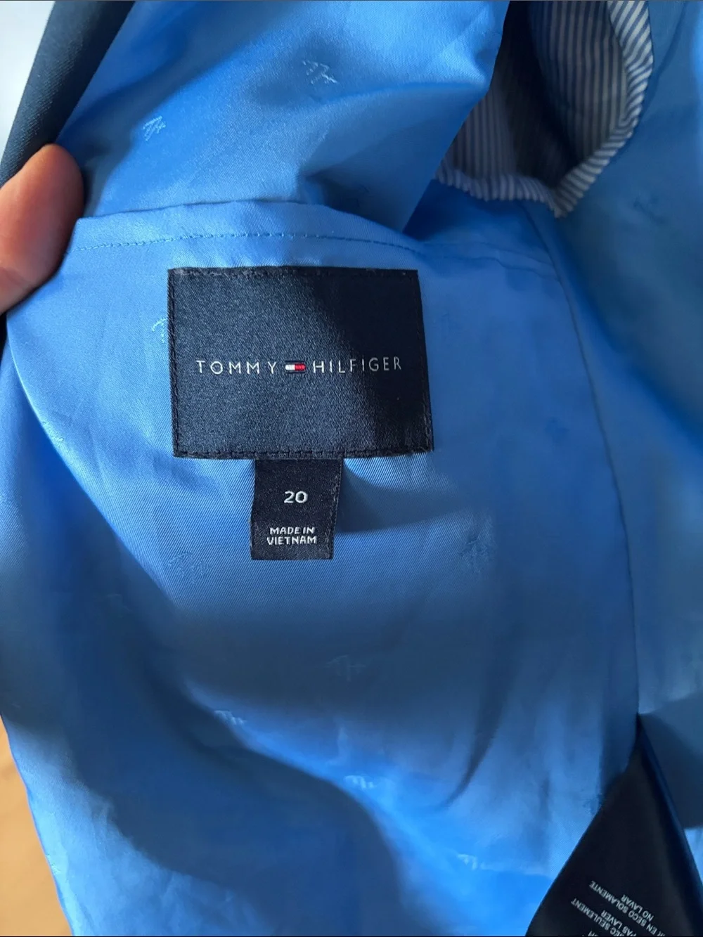 Tommy Hilfiger Navy Blue Two-Button Sport Coat